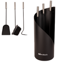 Utensílios para Lareira com Suporte (3 Peças)