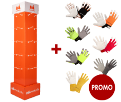 Pack Promocional Luvas de Proteção + Expositor de Cartão