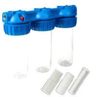 Filtro de Água Triplo com Carvão, Algodão e Rede EvoSanitary®