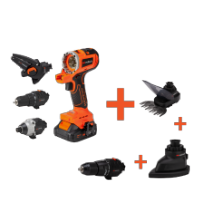 Kit aparafusadora multifunções a bateria MT20 sem escovas com 3 cabeças, 2 baterias e carregador MAX 20V ONE EvoTools®