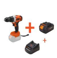 Kit berbequim aparafusador a bateria sem escovas com mandril metálico de aperto rápido, bateria e carregador EvoTools®