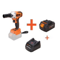Kit chave de impacto 1/2 a bateria sem escovas com bateria e carregador EvoTools®