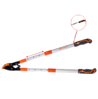 Tesoura para Galhos Tipo Bigorna com Cabos Telescópicos de Alumínio e Serra para Galhos Integrada EvoTools®