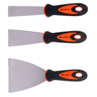 Conjunto de 3 Espátulas de Aço Inoxidável Cabo em PVC com TPR EvoTools®