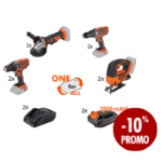 Ferramentas ONE +Bateria 2Ah+Carregador Promo 8+2+2