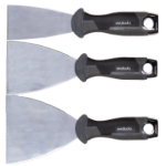 Conjunto de 3 Espátulas em Aço Inoxidável com Batente EvoTools +Plus®