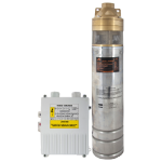 Bomba submersível centrífuga 4" com painel de controlo EvoSanitary®